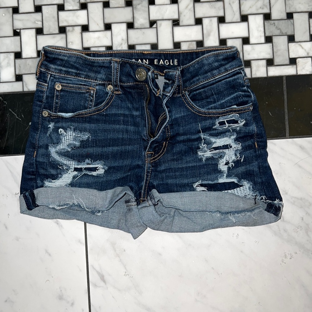 AE high rise shorts